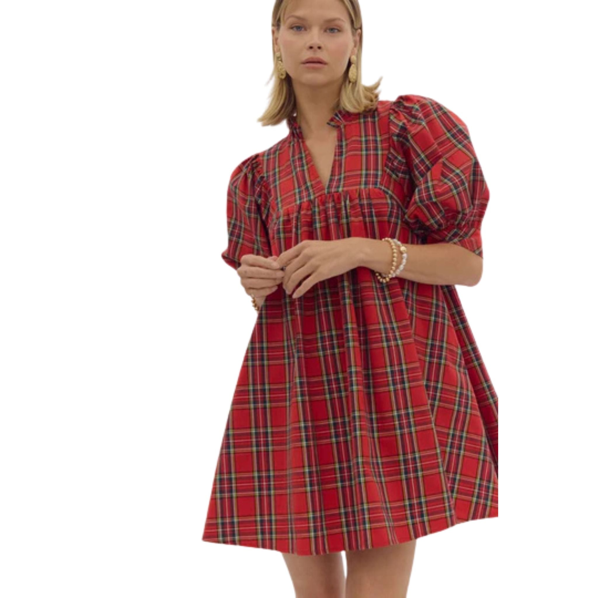 Tartan Plaid Holiday Dress – Von Lucy Mobile Boutique
