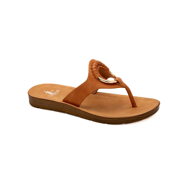Corky's Cognac Ring My Bell Sandals