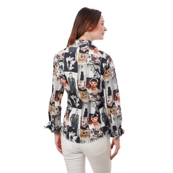Dizzy Lizzie Cape Cod Fringe Details Audrey Print