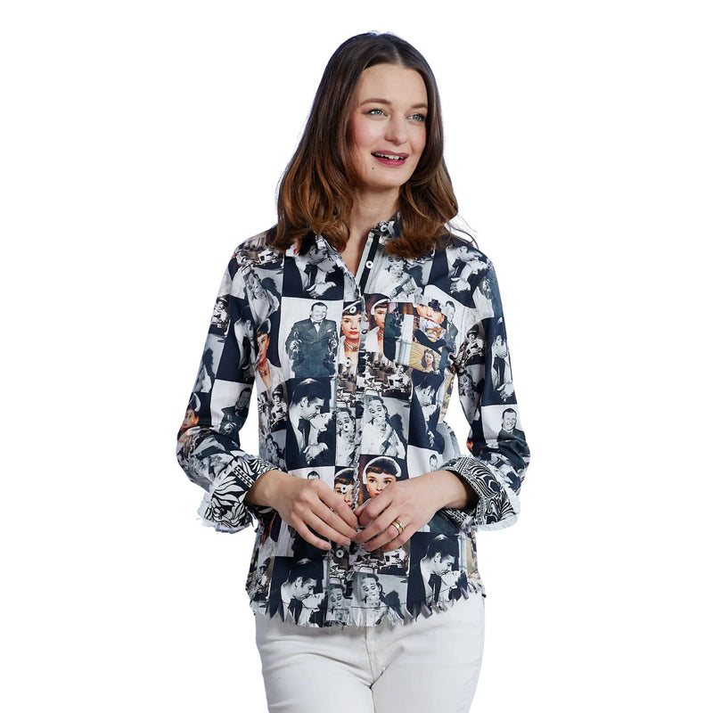 Dizzy Lizzie Cape Cod Fringe Details Audrey Print