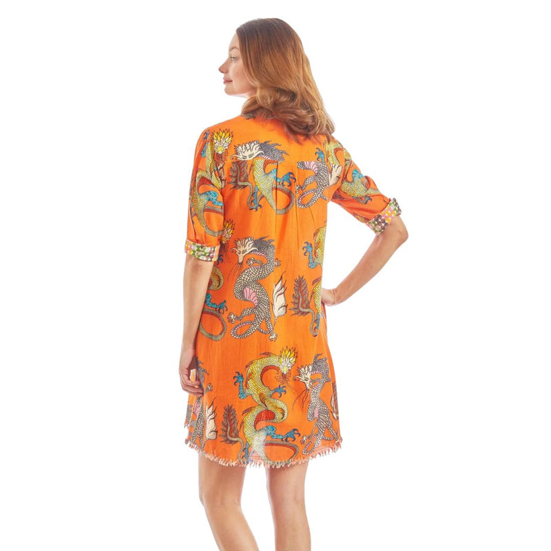 Dizzy Lizzie Chatham Dress Orange Dragons