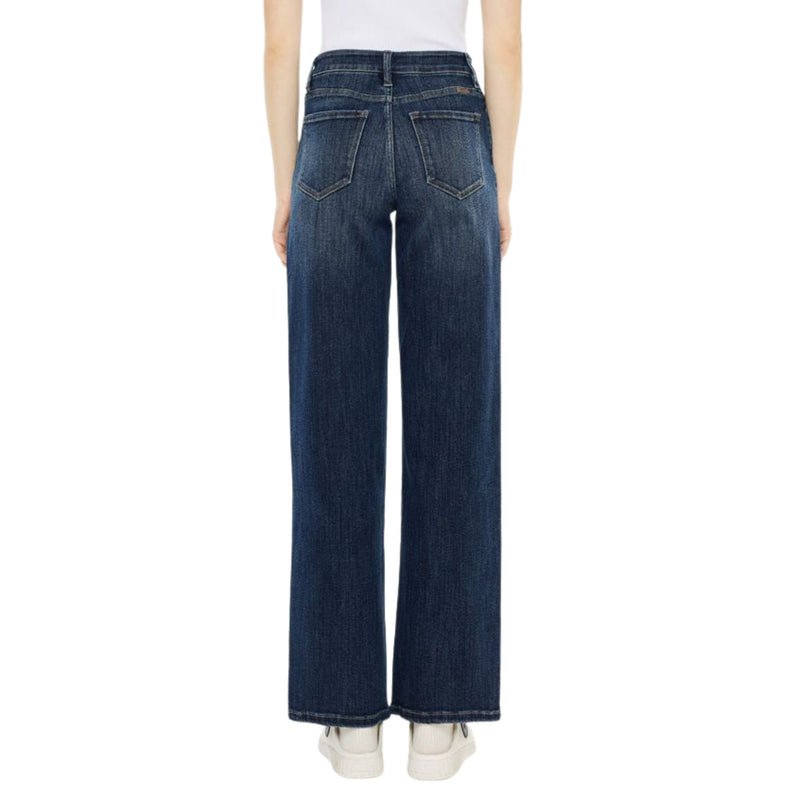 Kancan Dark Wide Leg Jeans