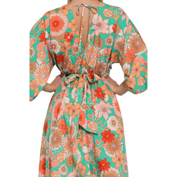 Kimono Sleeve Mini Dress