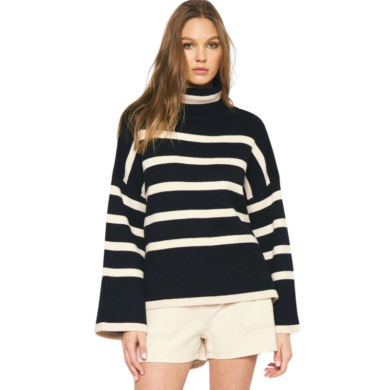 Oversize Black Stripe Sweater