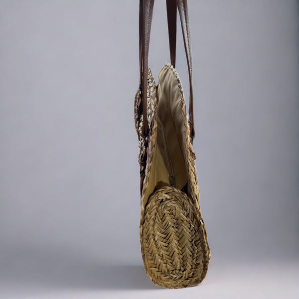 Rattan Shoulder Handbag