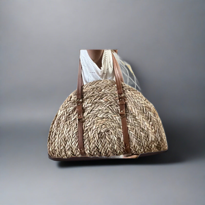 Rattan Shoulder Handbag