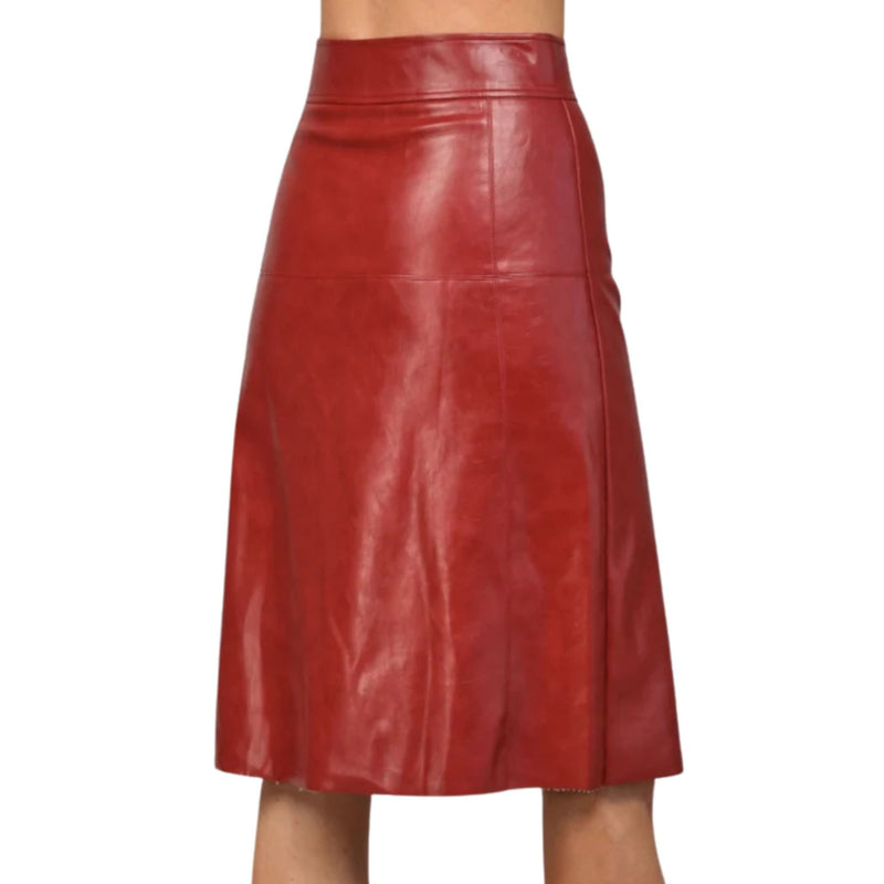 Red Leather Skirt