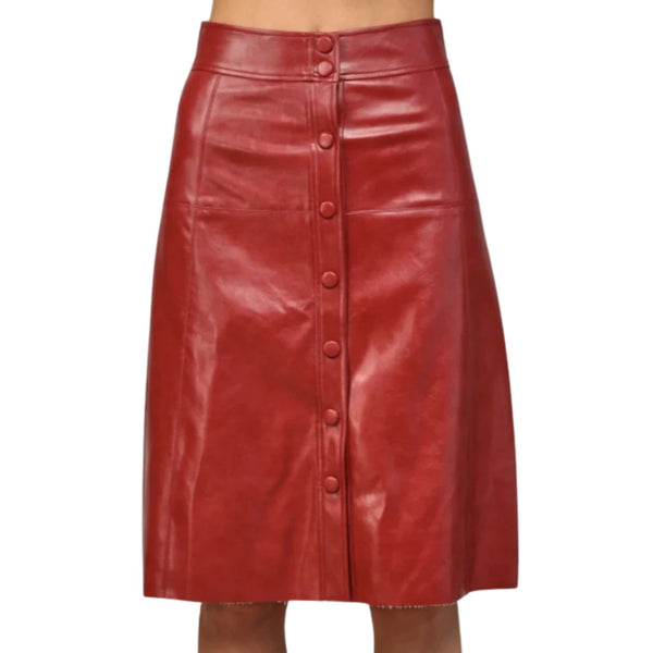 Red Leather Skirt