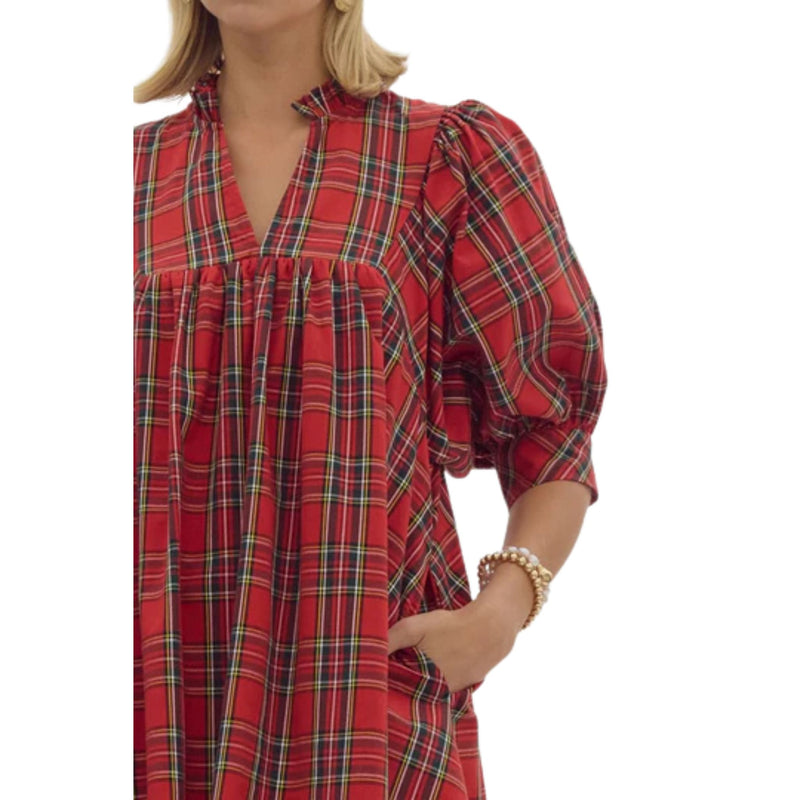Tartan Plaid Holiday Dress Von Lucy Mobile Boutique Tartan Plaid Holiday Dress Von Lucy Mobile Boutique