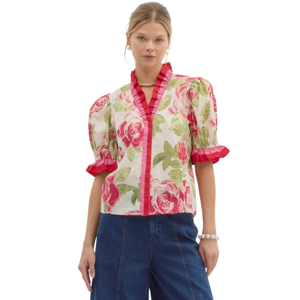 Sam Floral Print Blouse