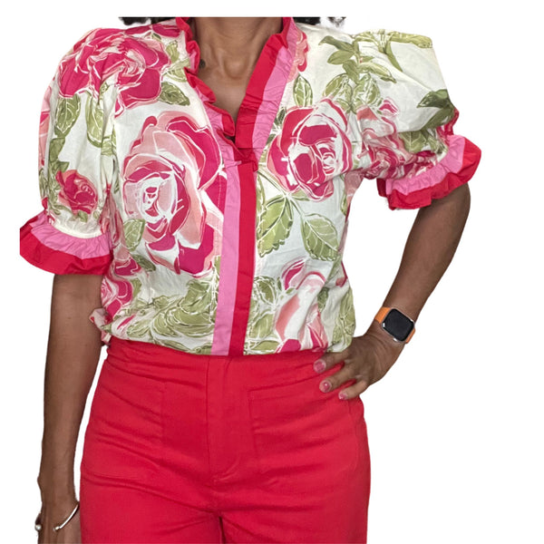 Samantha Floral Print Blouse