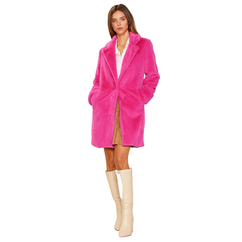 City Girl Chic Faux Fur Coat