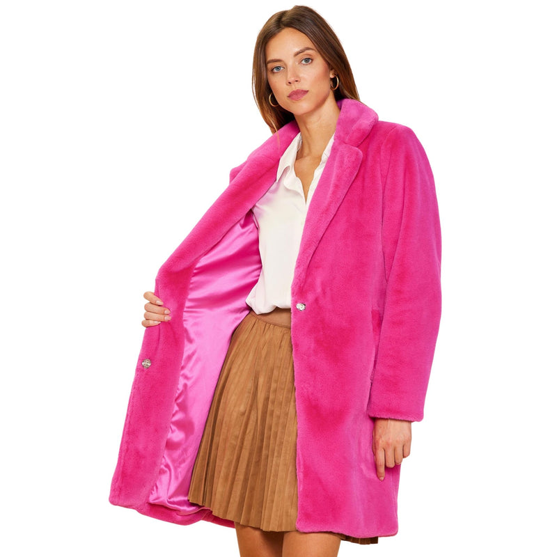 City Girl Chic Faux Fur Coat