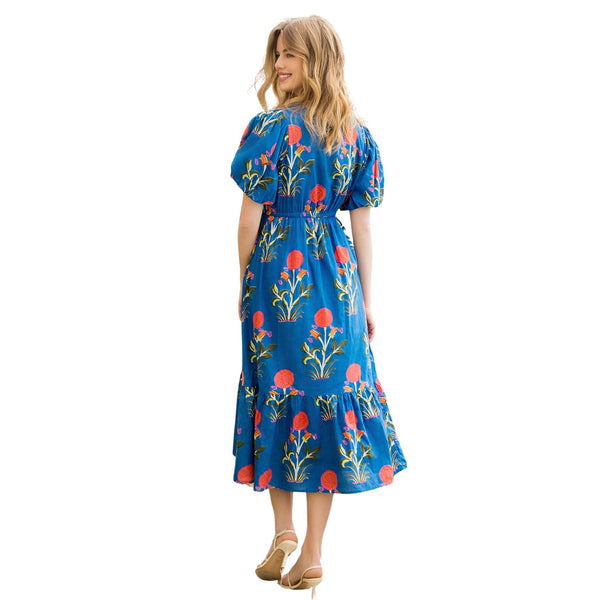 THML Blue Floral Maxi Dress