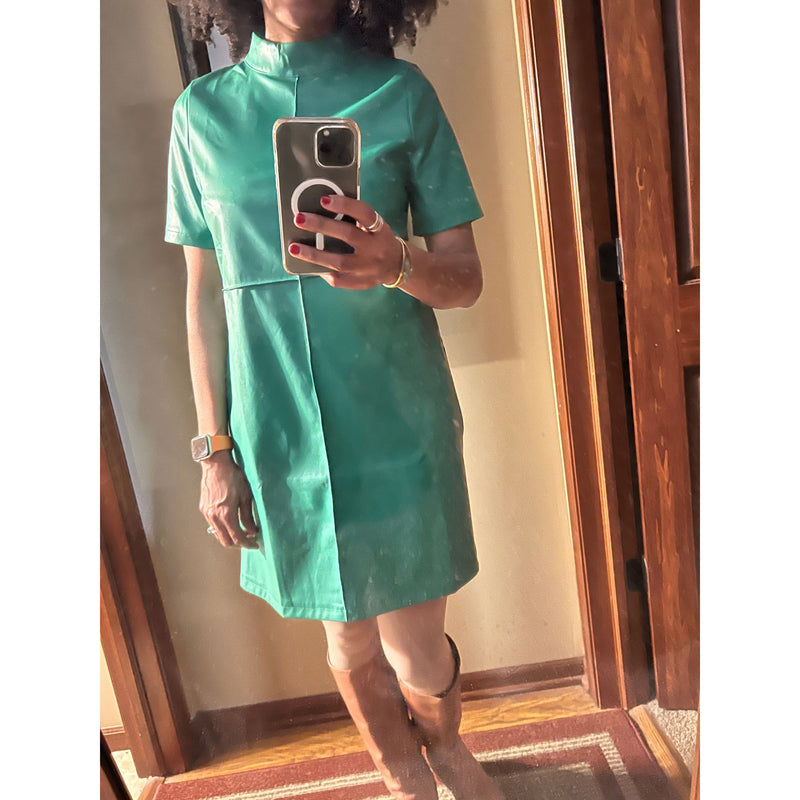 Thml Faux Leather Dress - Final Sale Xs Thml Faux Leather Dress - Final Sale Xs