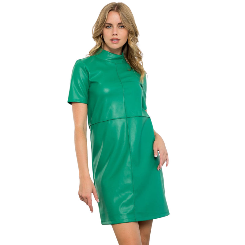 THML Faux Leather Dress
