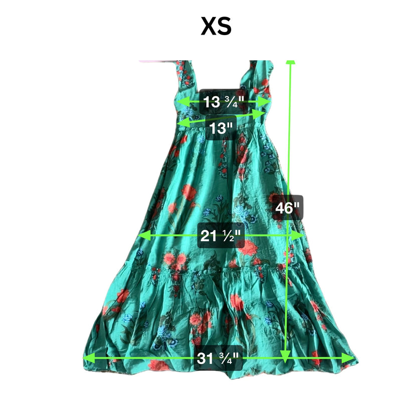 THML Green Tiered Flower Print Dress Von Lucy Mobile Boutique THML Green Tiered Flower Print Dress Von Lucy Mobile Boutique